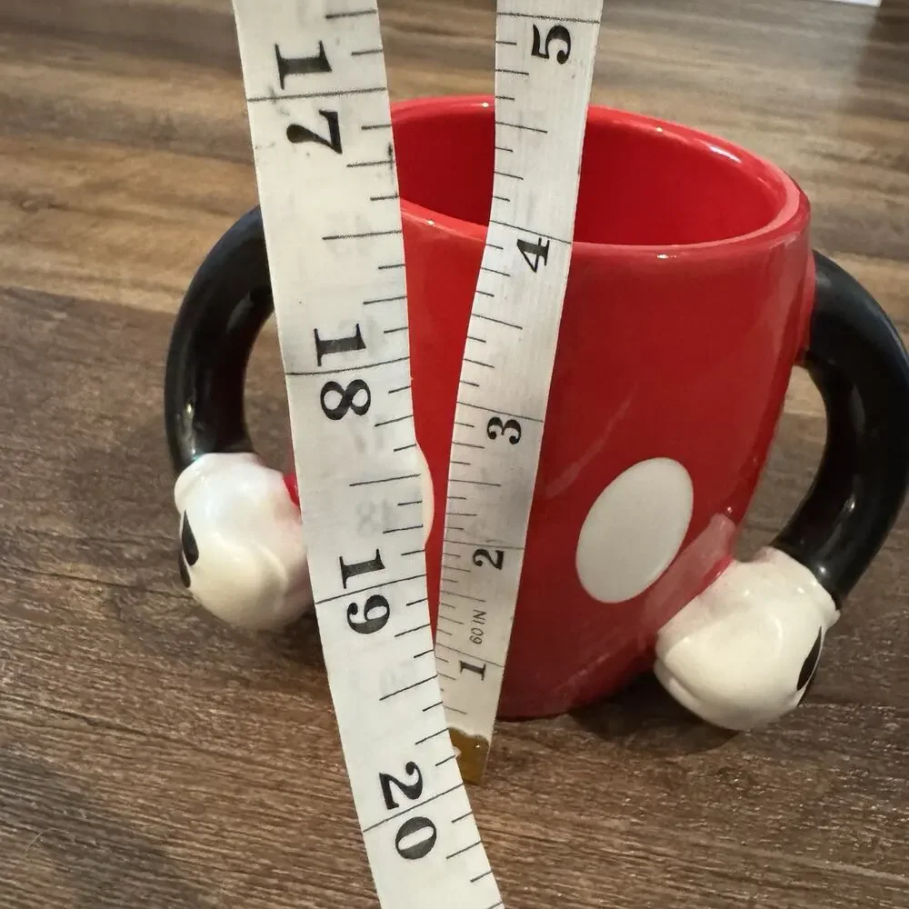 Disney Galerie Mickey Mouse Button Pants Coffee Mug Cup with 2 Arm Handles